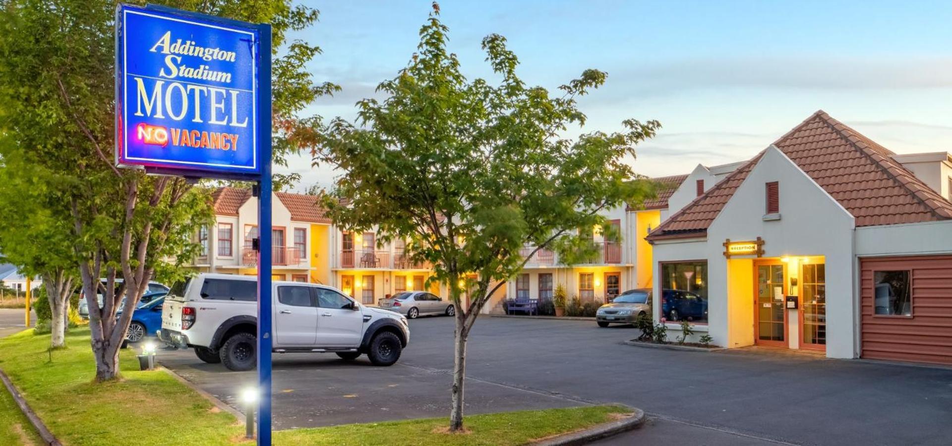 Addington Stadium Motel Christchurch Zewnętrze zdjęcie